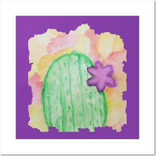 Beautiful Watercolor Cactus Posters and Art